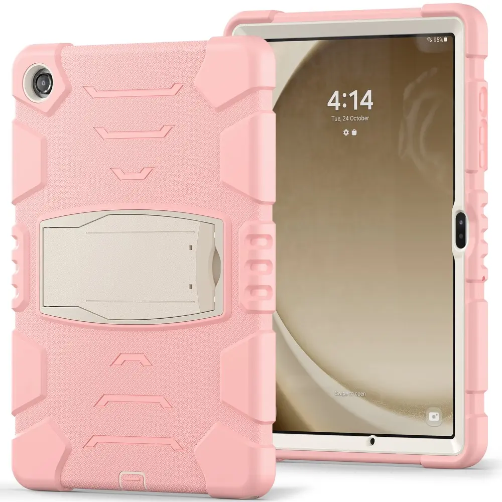 Stöttåligt Hybridskal Kickstand Samsung Galaxy Tab A9 Plus rosa