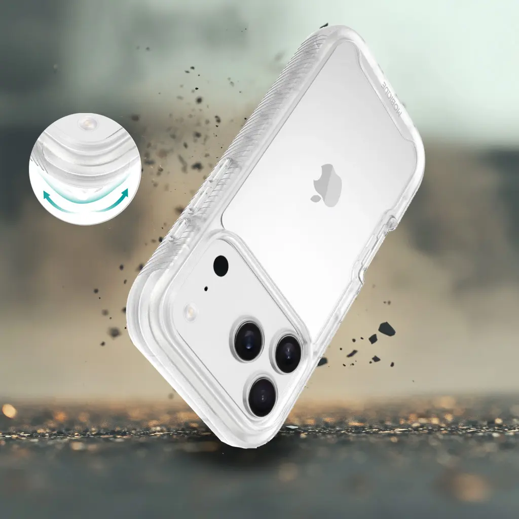 Full Protection Case iPhone 17 Pro Max Genomskinlig