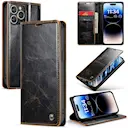 Leather Wallet iPhone 15 Pro Max brun