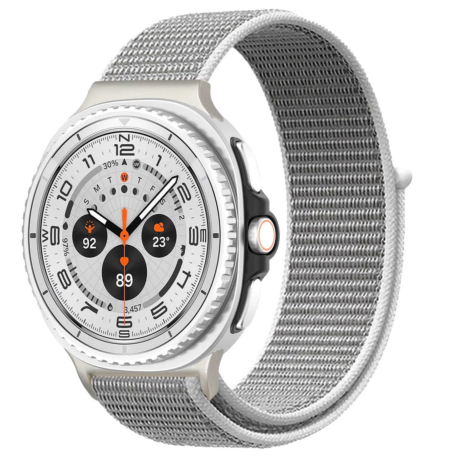 Nylonurrem Samsung Galaxy Watch 8 Classic Grå
