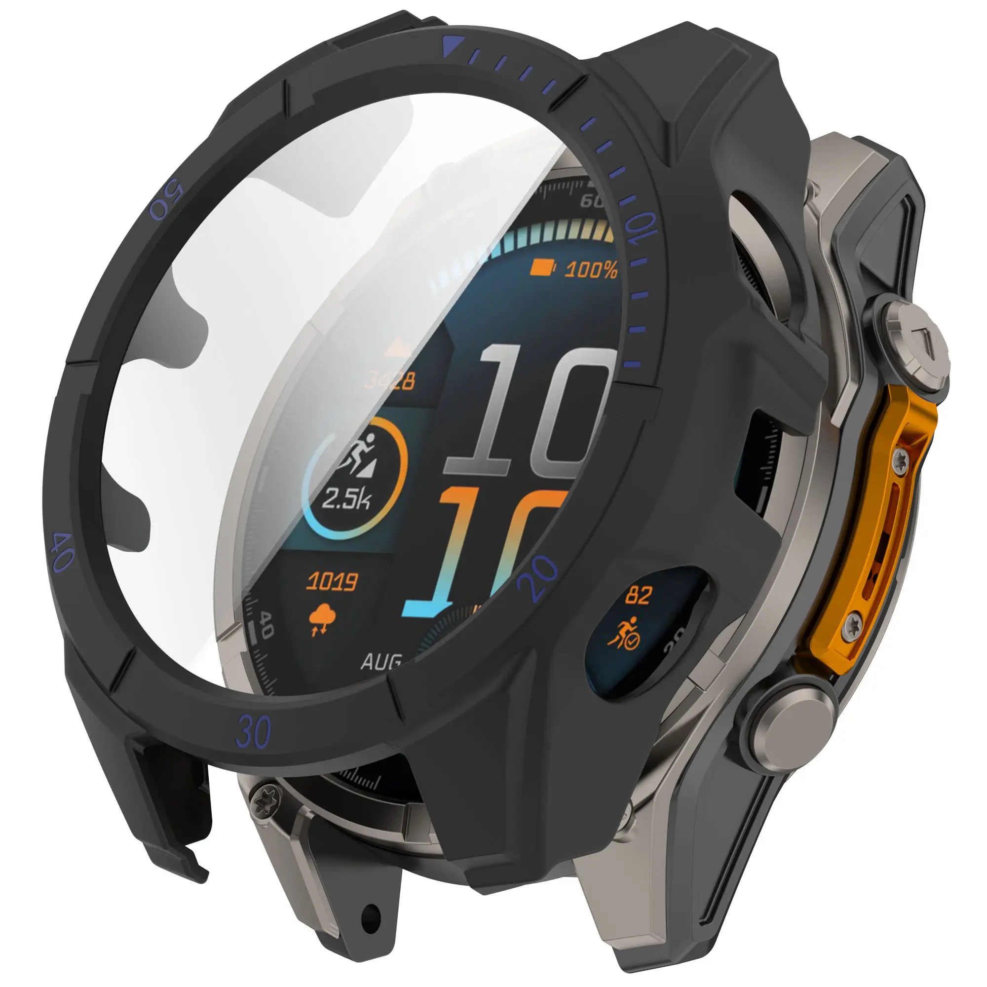 Full Cover Case Garmin Fenix 9 Pro 43mm Svart