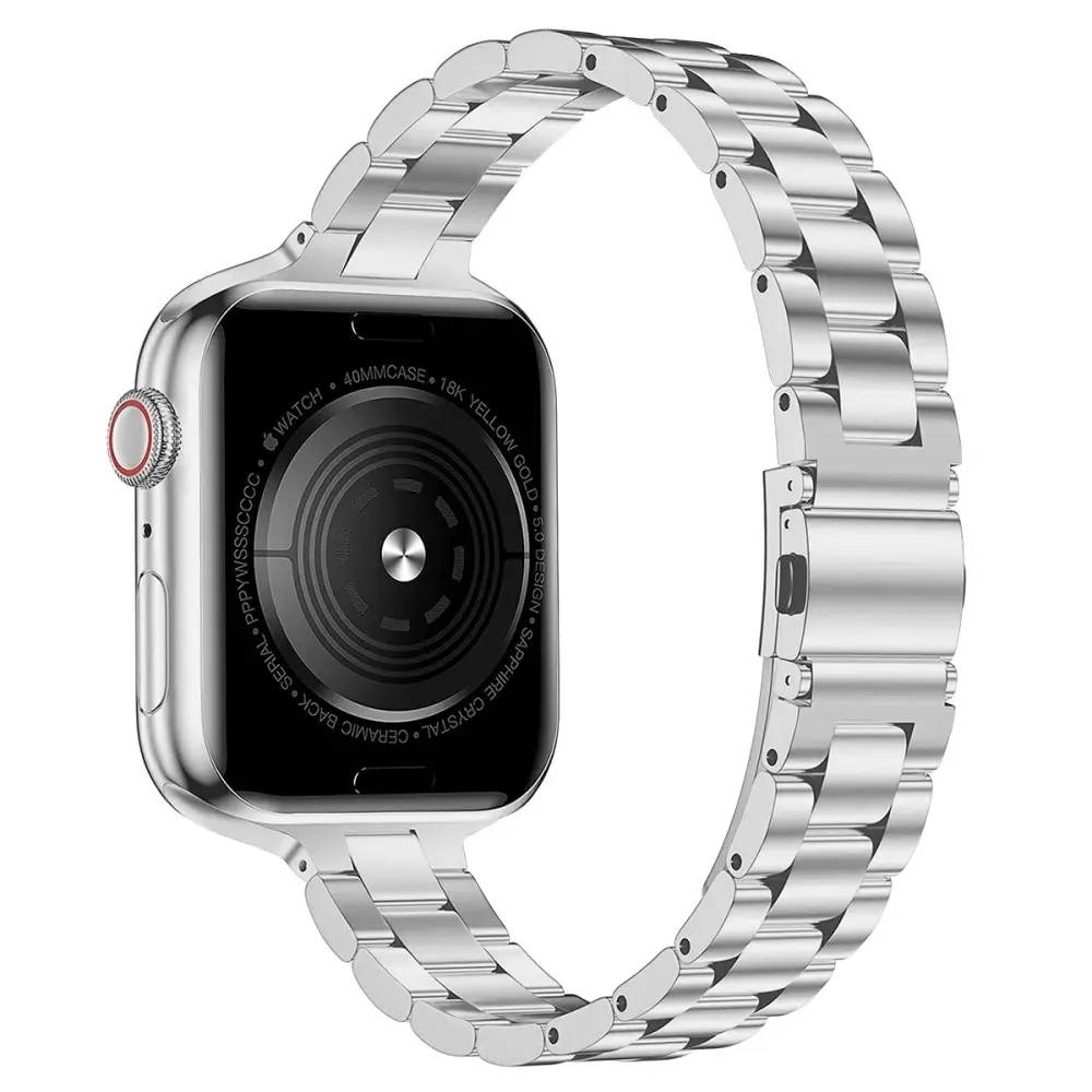 Apple Watch Ultra 49mm Slim Metal Reim sølv