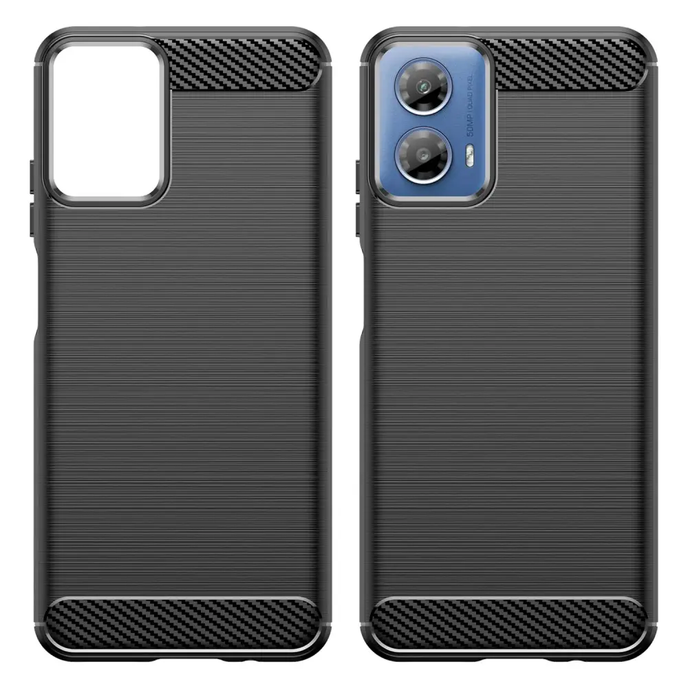 Motorola Moto G34 Skal TPU Brushed Svart
