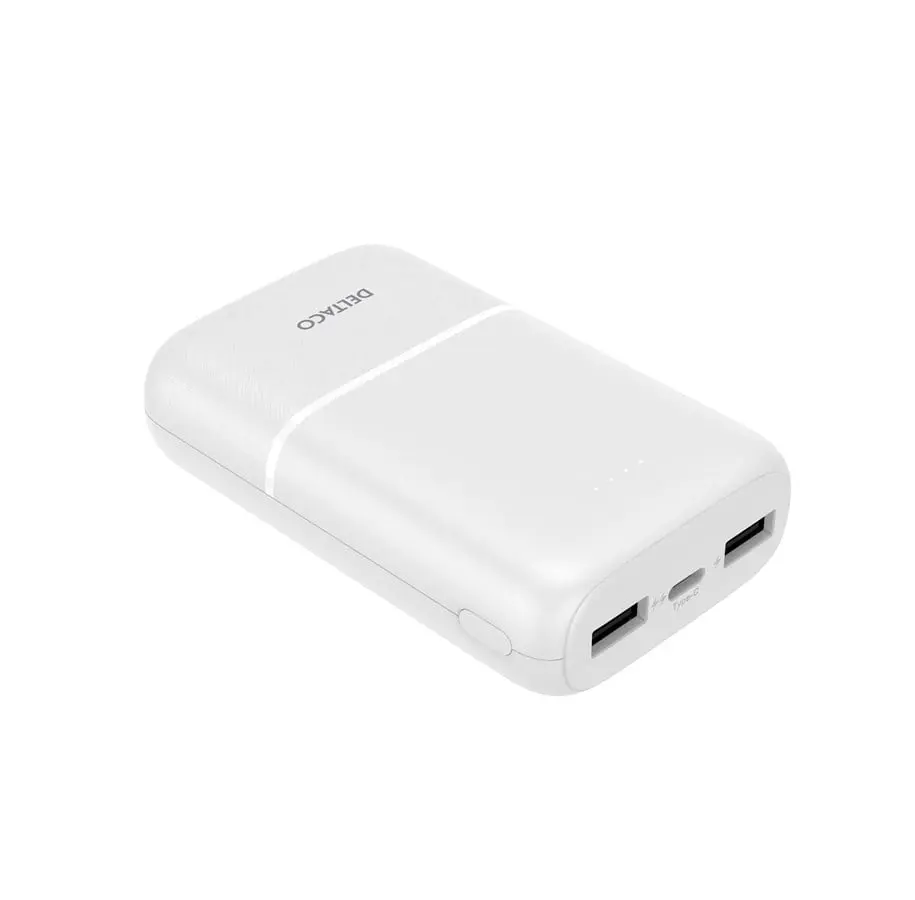 Powerbank USB-C + 2x USB-A 10000 mAh 10,5W Vit
