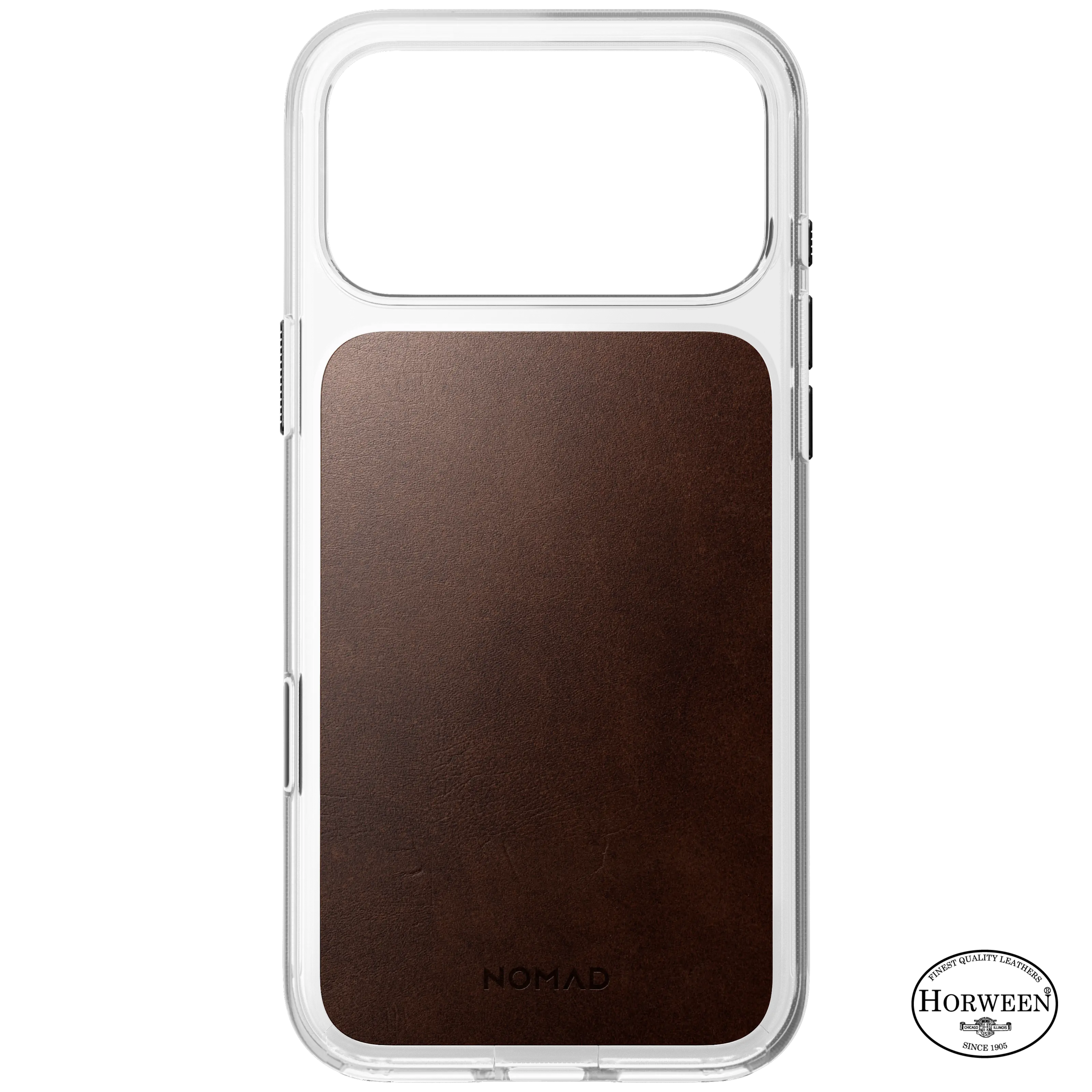 iPhone 18 Pro Max Clear Leather Case MagSafe Rustic Brown