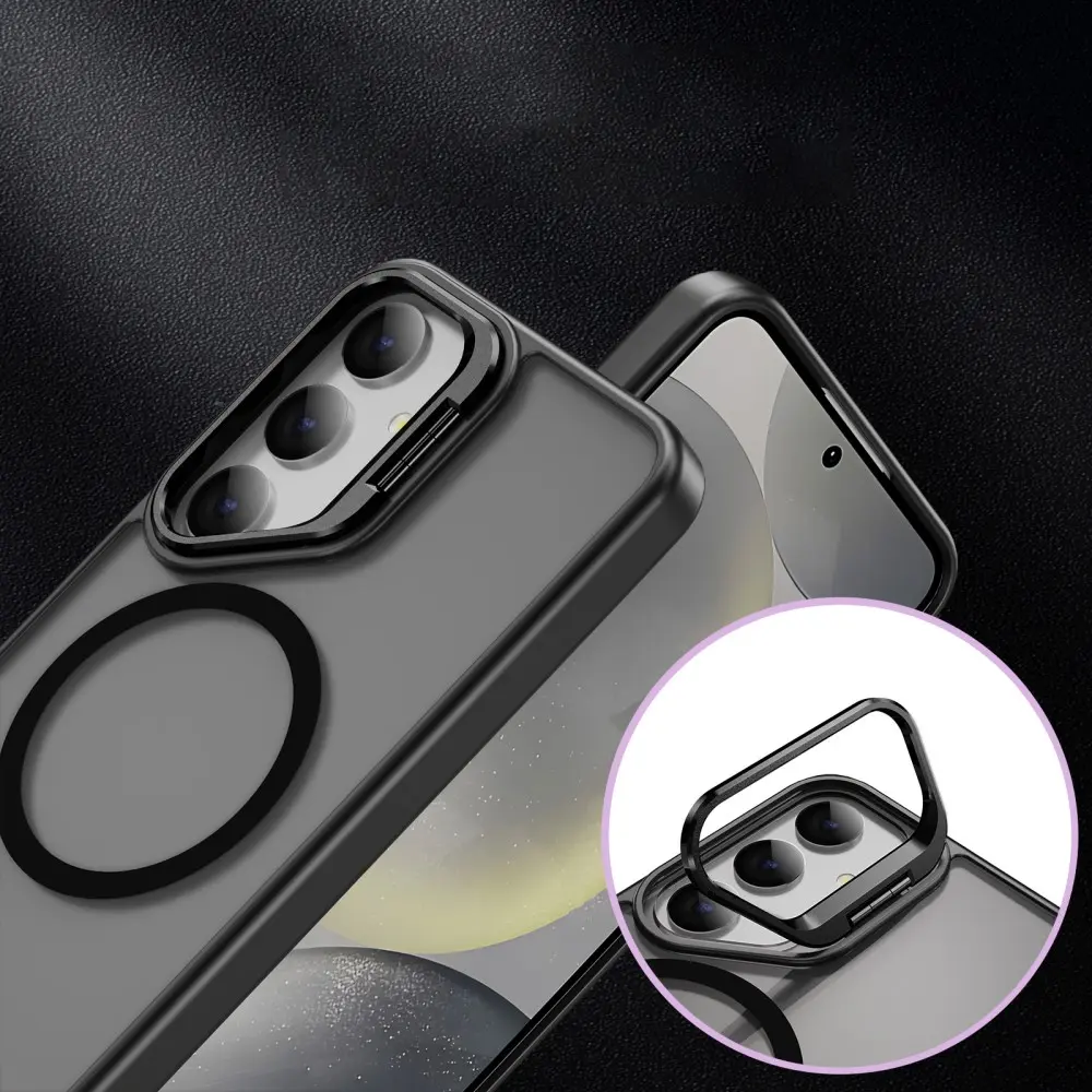 Hybridskal Kickstand MagSafe Samsung Galaxy S24 Ultra Svart