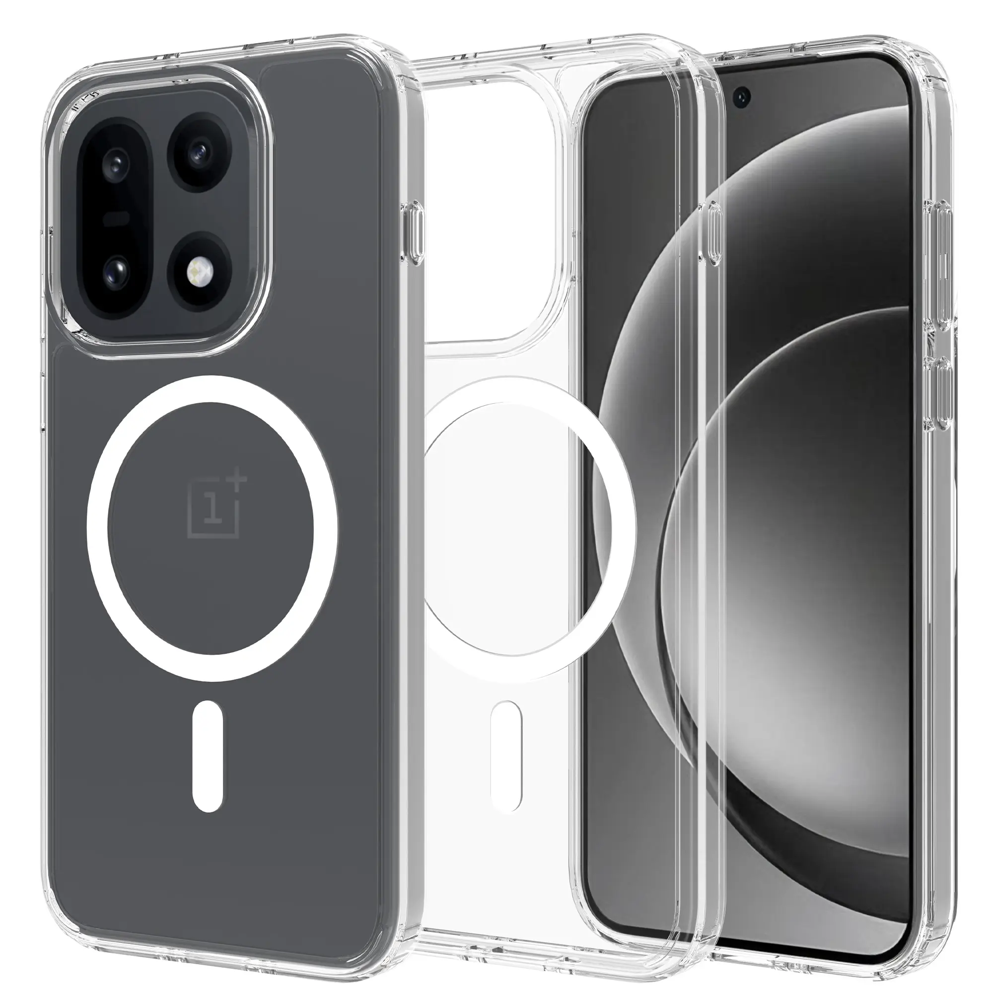 Hybridcover MagSafe  OnePlus 15 Gennemsigtig