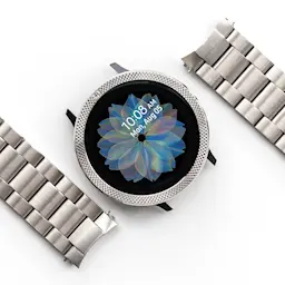 Metal One Titanium Armband Galaxy Watch Active 2 44mm Silver