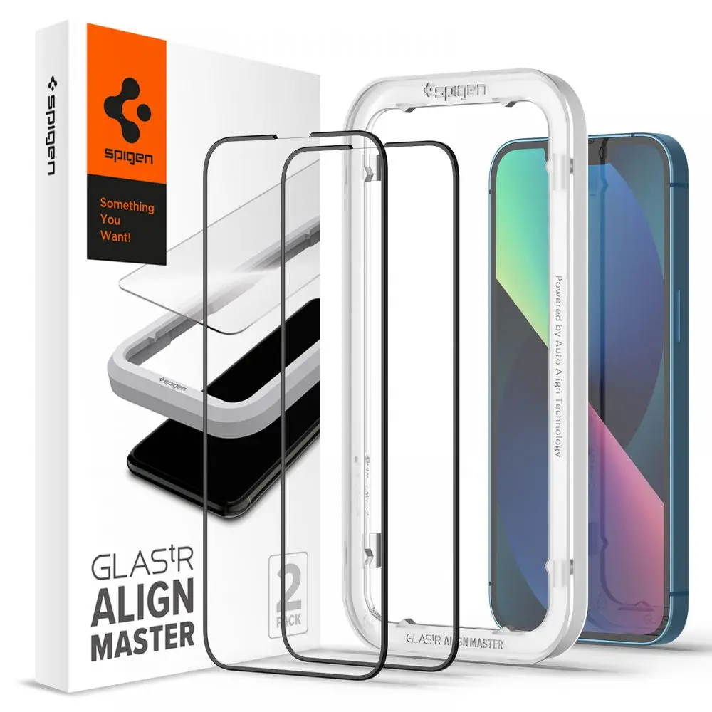 iPhone 16 AlignMaster GLAS.tR Black (2-pack)