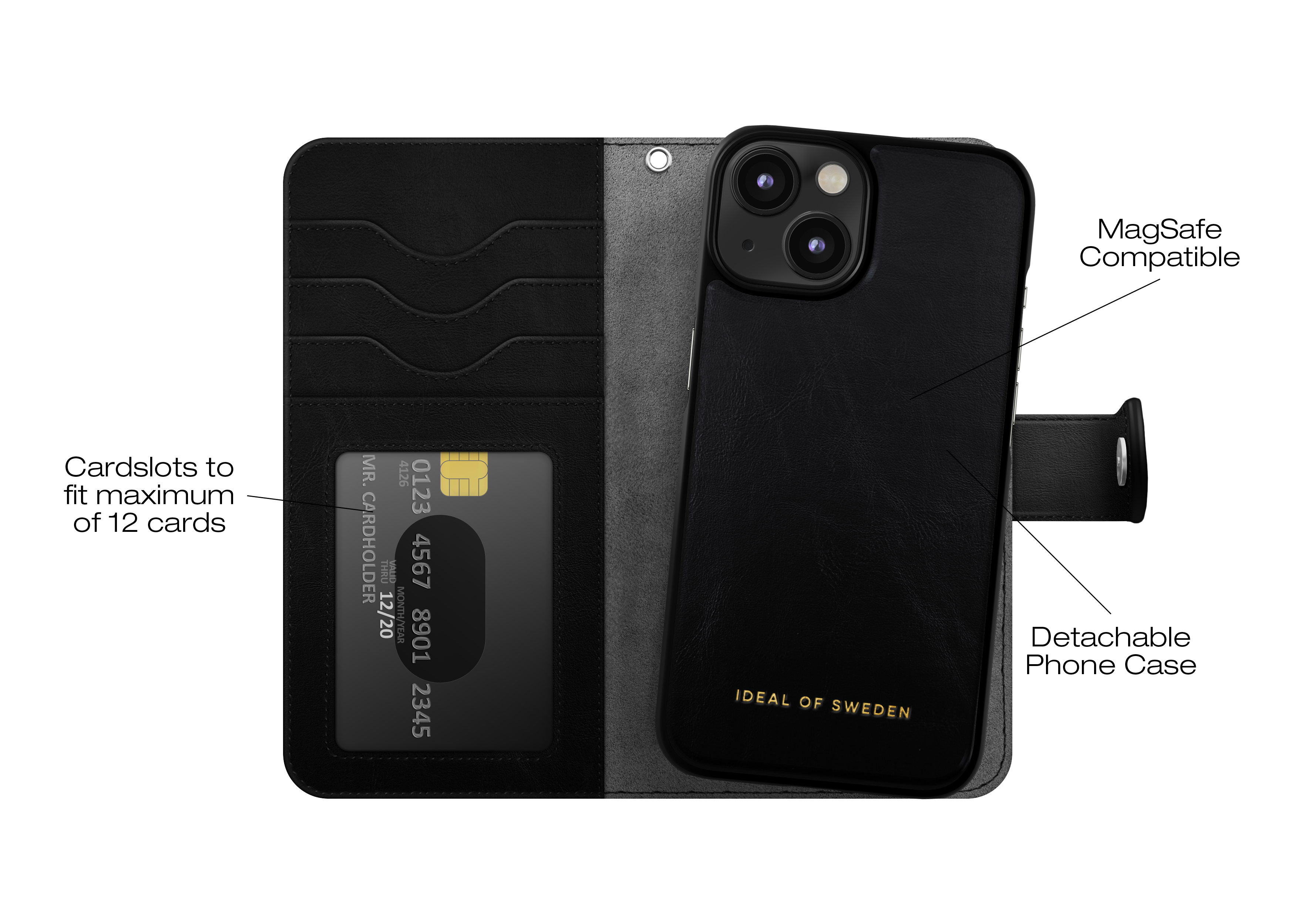 MagSafe Magnet Wallet+ iPhone 16e Black
