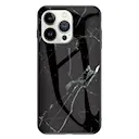 Cover Hærdet Glas iPhone 16 Pro Sort marmor