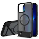 Magnetisk cover med stativ iPhone 12 Pro Max Sort