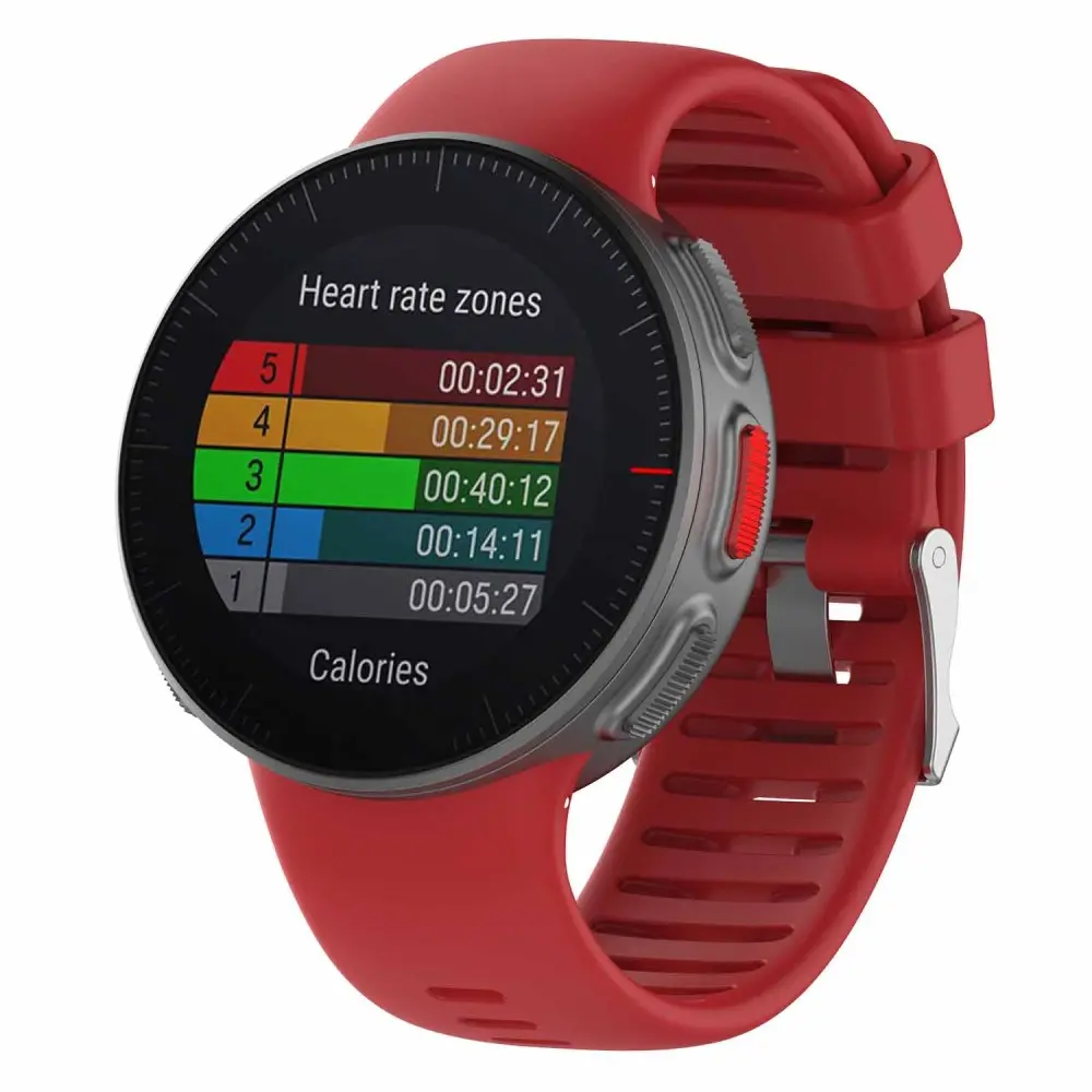 Silikonarmband Polar Vantage V Röd