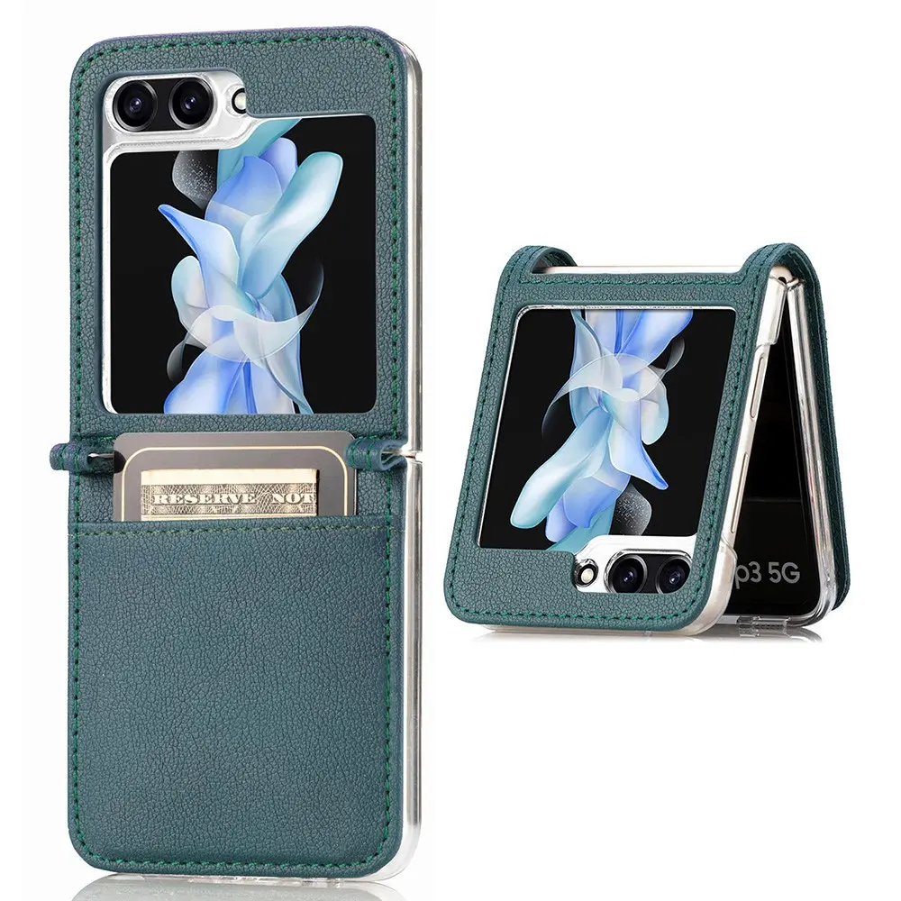 Slim Card Wallet Samsung Galaxy Z Flip 5 grøn