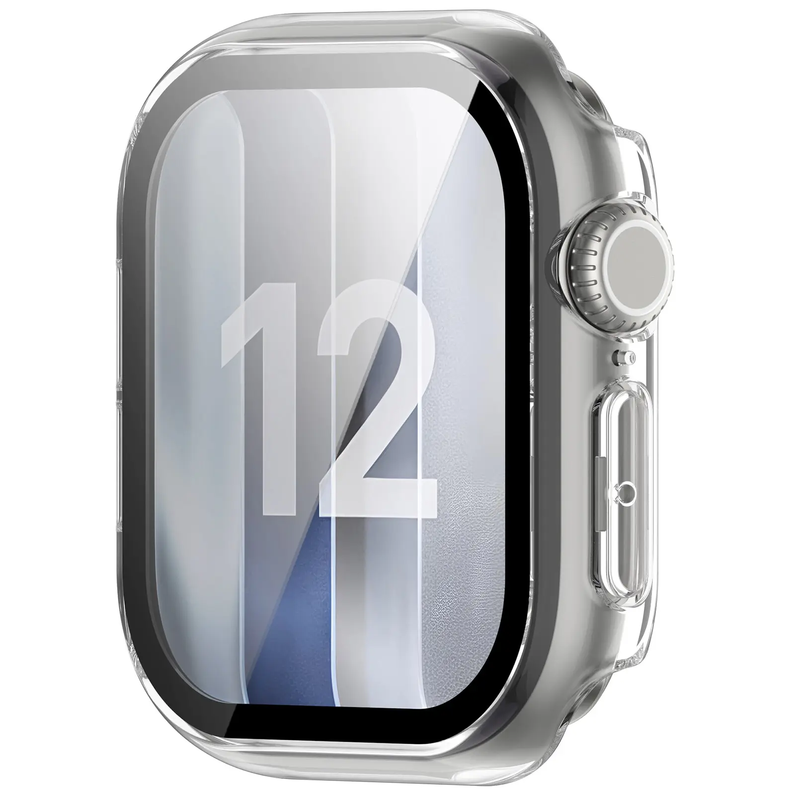 Full Cover Case Apple Watch Series 12 47mm Genomskinlig