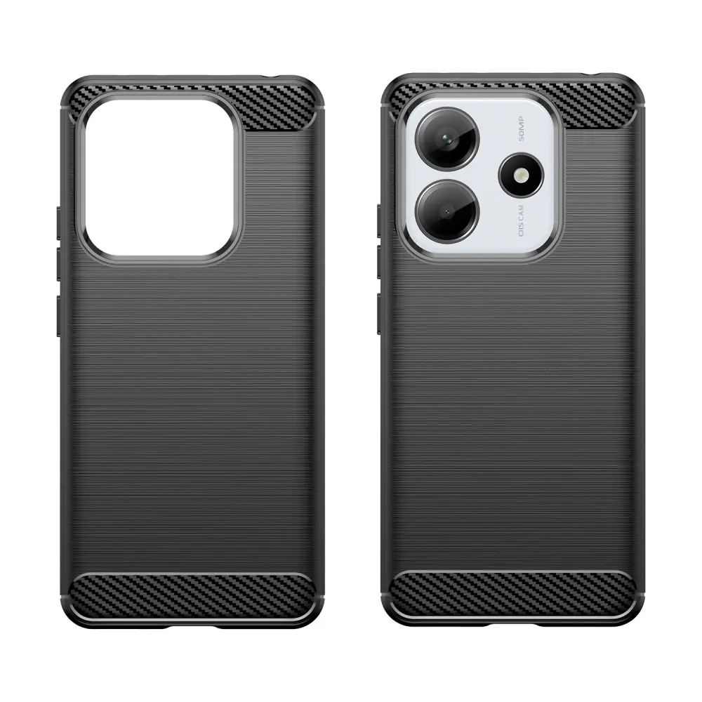 Xiaomi Redmi Note 14 5G Skal TPU Brushed Svart