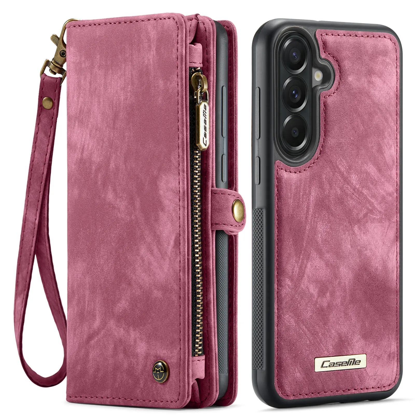 Multi-slot Plånboksfodral Samsung Galaxy A57 Röd