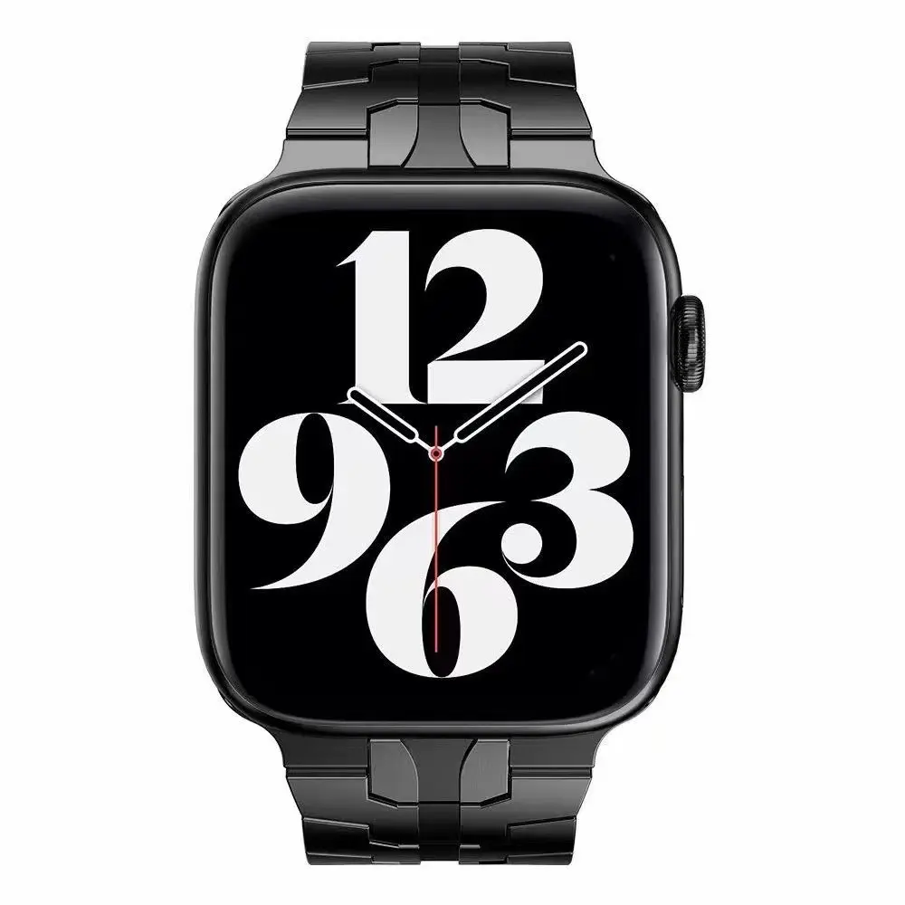 Race Stainless Steel Bracelet Apple Watch Series 12 47mm Black
