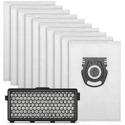 Rengjøringspakke: Støvsugerposer 10 stk + HEPA-filter - passer til  Miele Guard L1