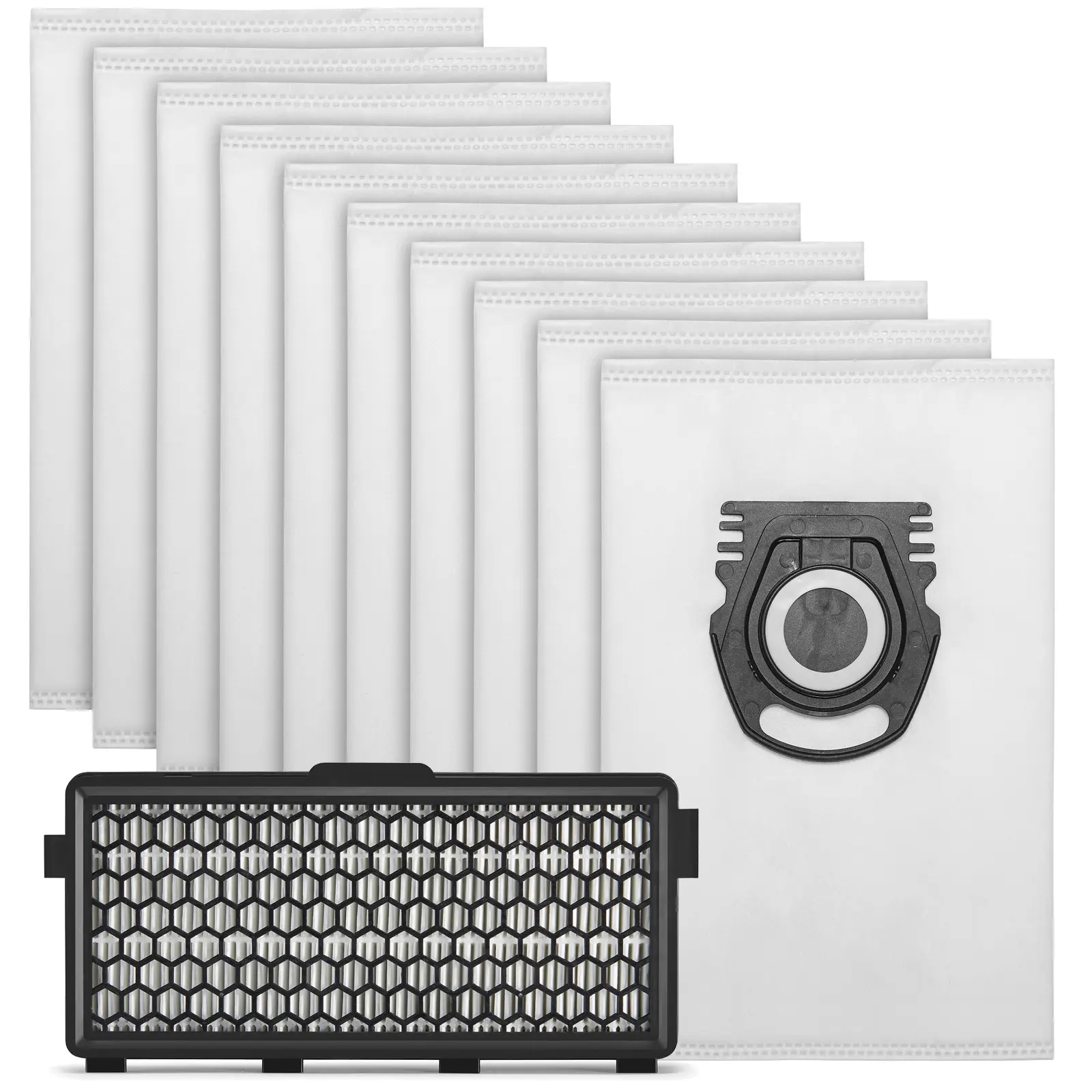 Rengjøringspakke: Støvsugerposer 10 stk + HEPA-filter - passer til  Miele Guard L1