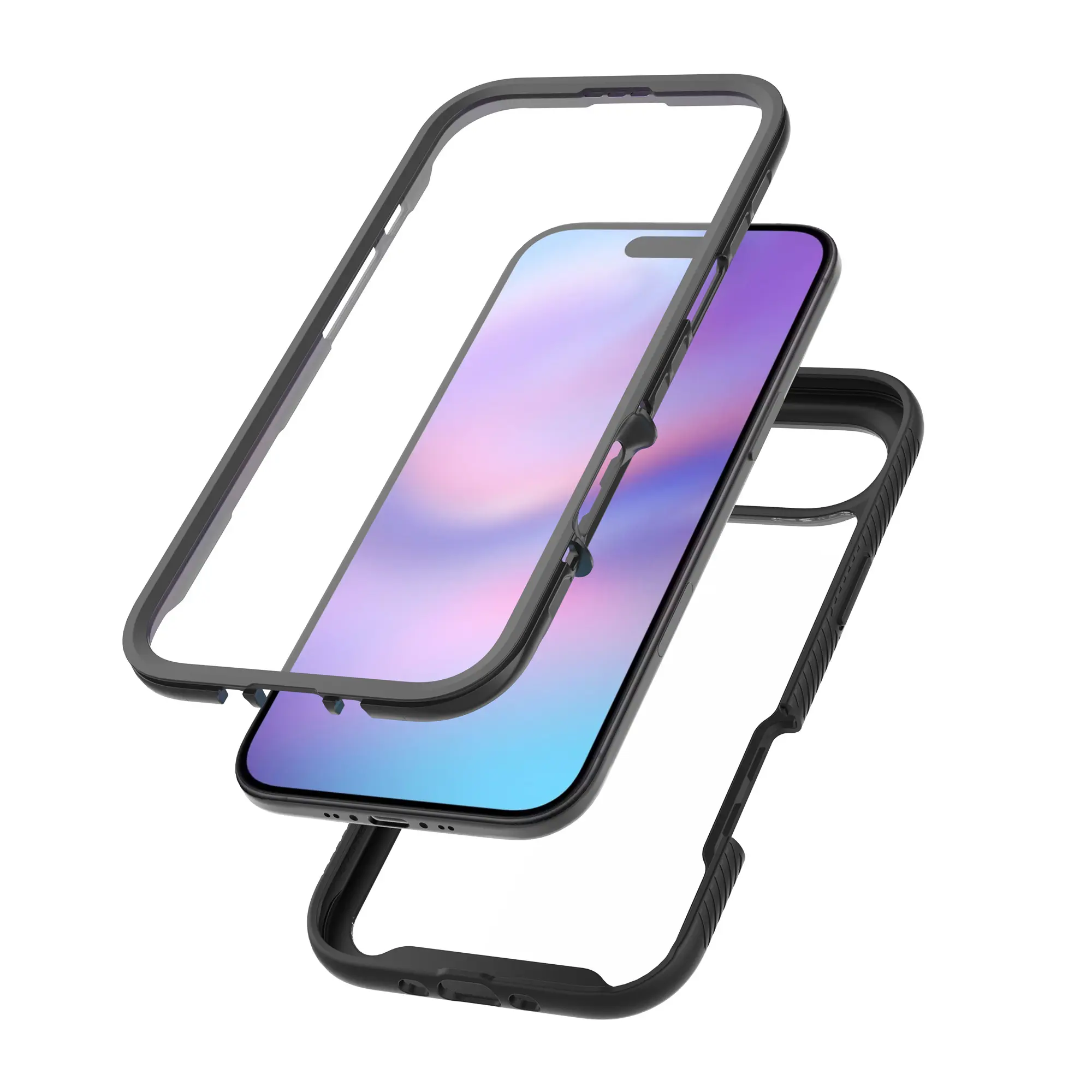 Full Protection Case iPhone Air Svart/transparent