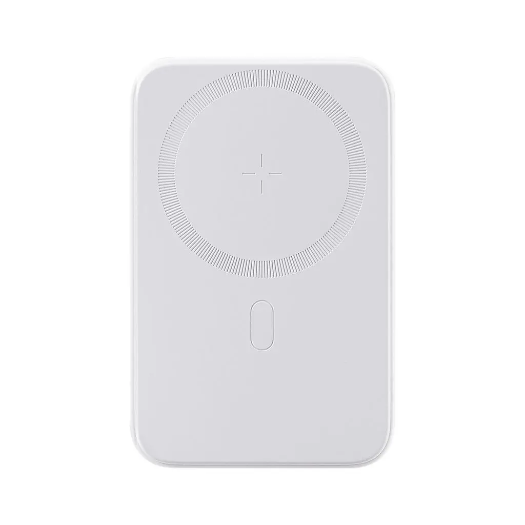 Trådlös Magnetisk Mini Powerbank 10000mAh Vit