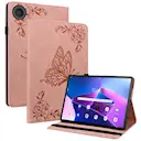 Læderetui Sommerfugle  Lenovo Tab Lyserød