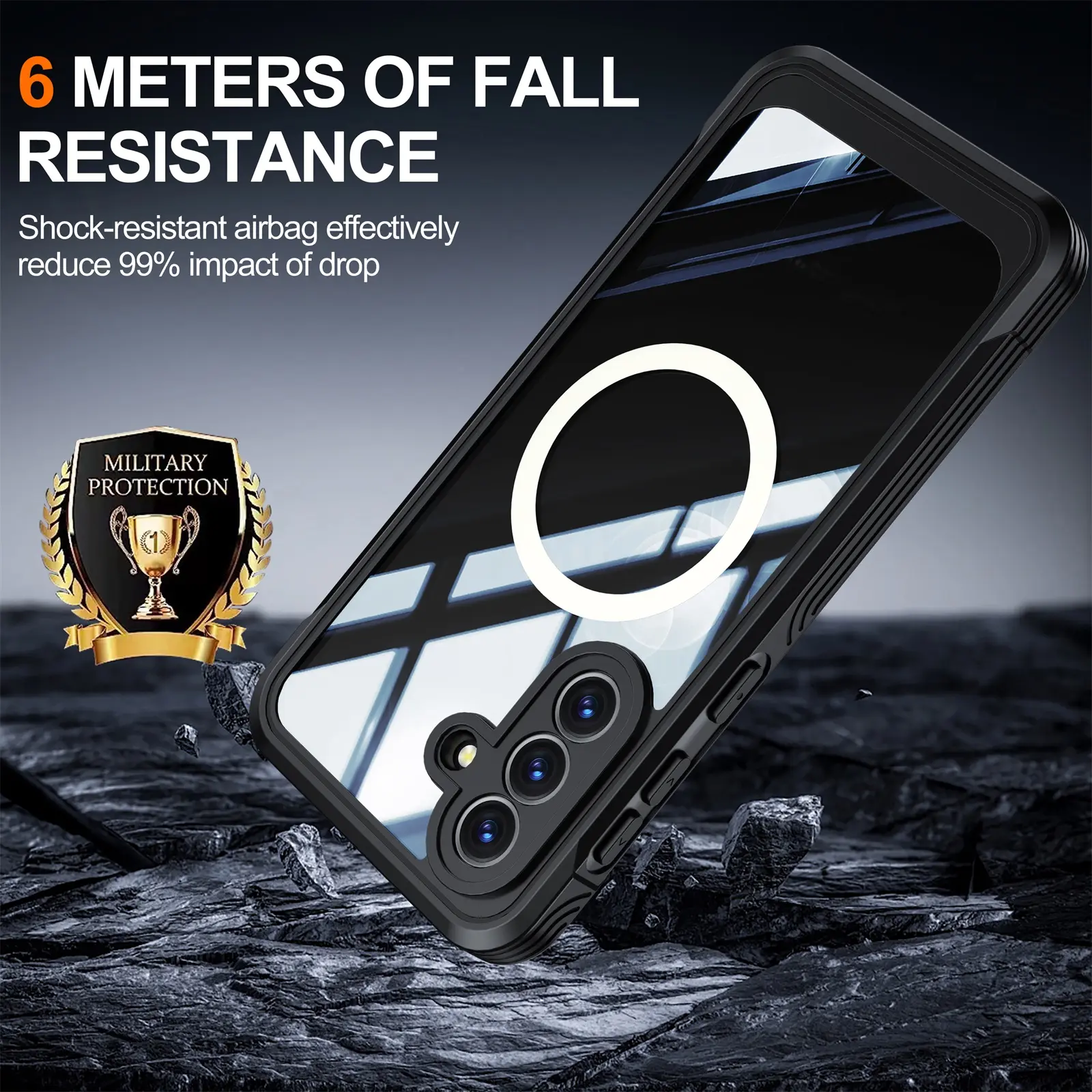 Premium Full Protection Case Samsung Galaxy A57 Svart