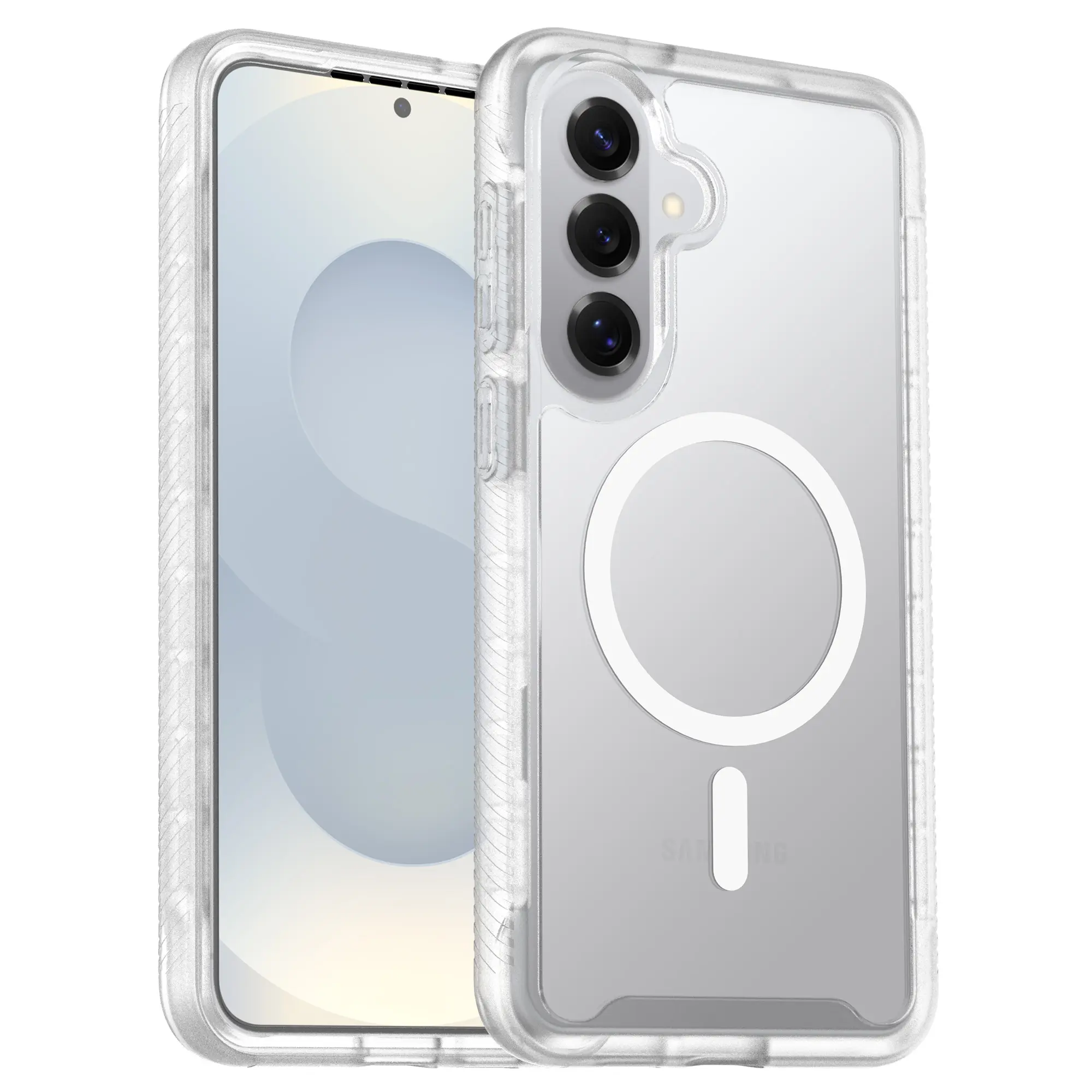 Full Protection Magnetic Case Samsung Galaxy S26 Plus Genomskinlig