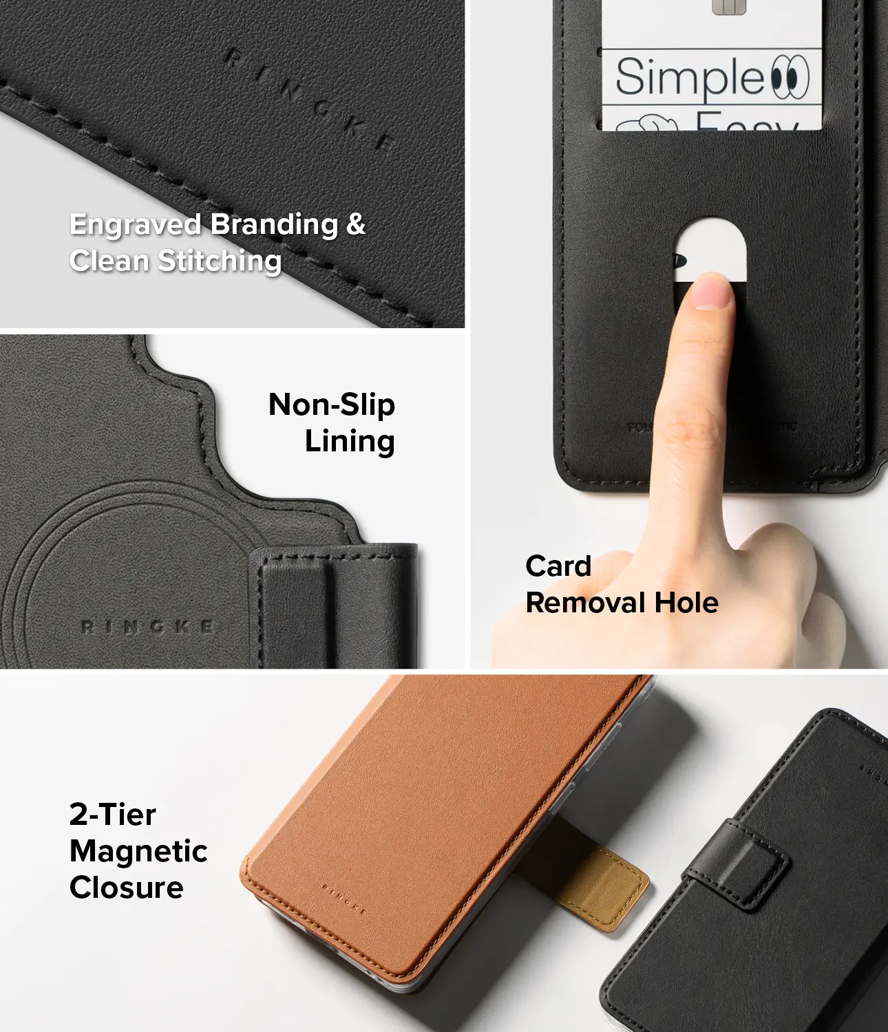 Folio Stand Wallet Magnetic Samsung Galaxy S26 Ultra Svart