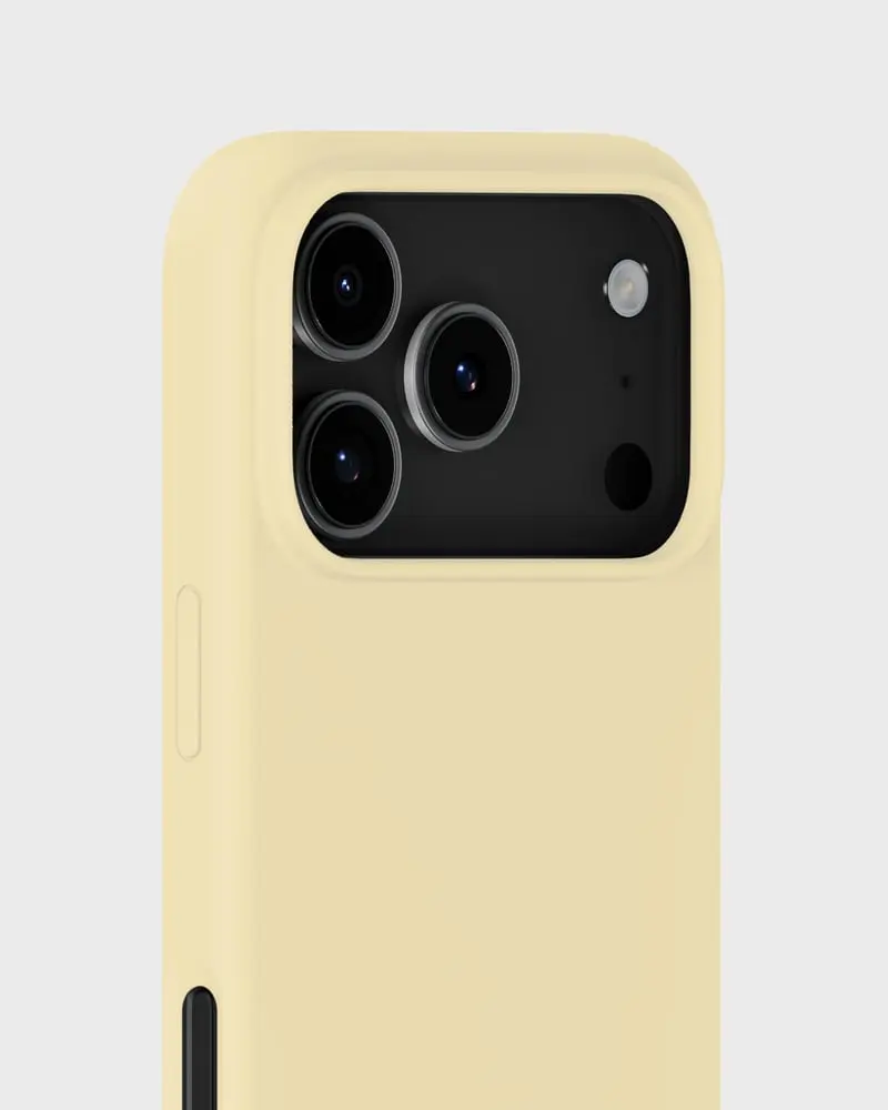 Silikonskal iPhone 17 Pro Max Butter Yellow