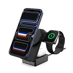Essential Qi2.2 25W MagSafe ladestation 3-i-1 Foldable, Sort