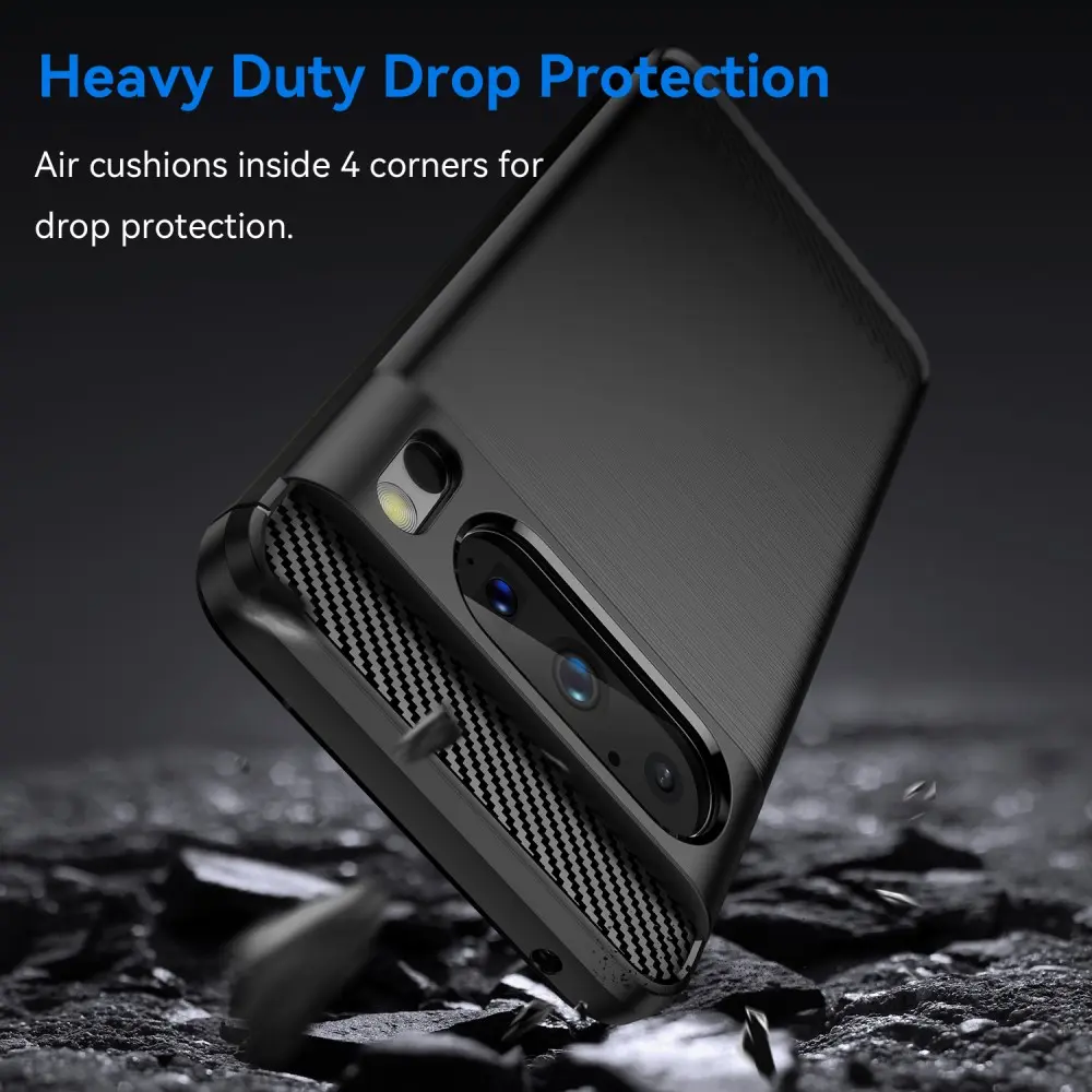 Google Pixel 8 Pro Skal TPU Brushed Svart