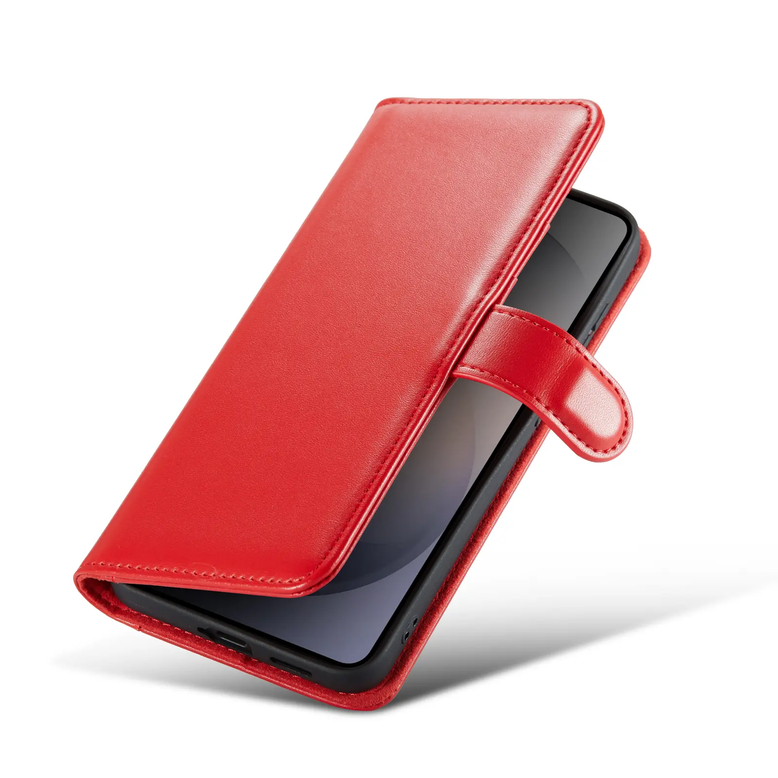Äkta Läderfodral Samsung Galaxy S26 FE Röd