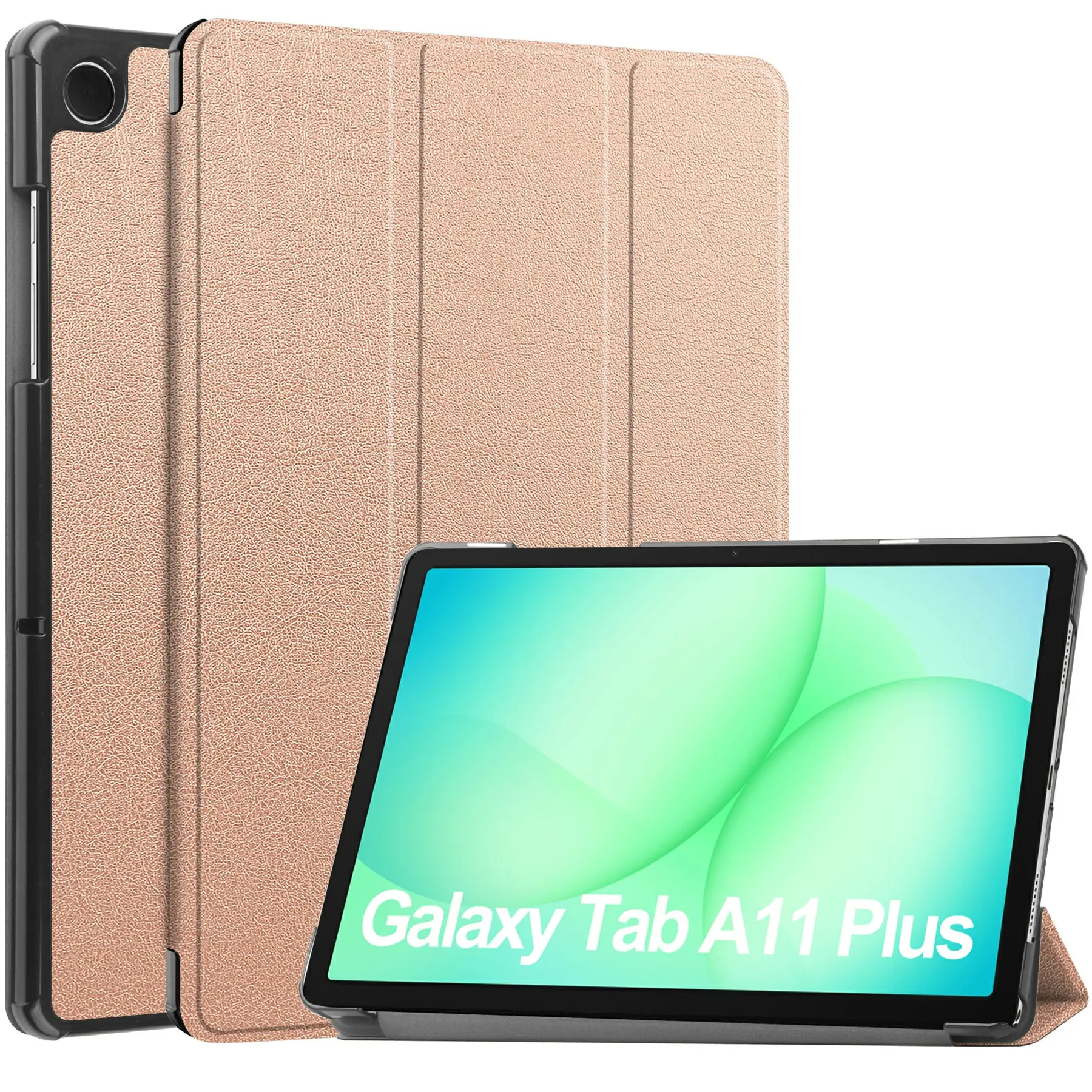 Etui Tri-fold Samsung Galaxy Tab A11 Plus Rose guld