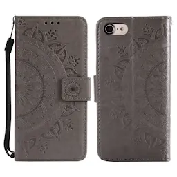 Läderfodral Mandala iPhone 17e Grå