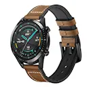 Premium Læderrem Huawei Watch GT 2 Pro/Watch GT 2 46mm/Watch GT 2e/Watch GT Brun