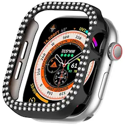 Rhinestone Skal Apple Watch Series 11 46mm svart