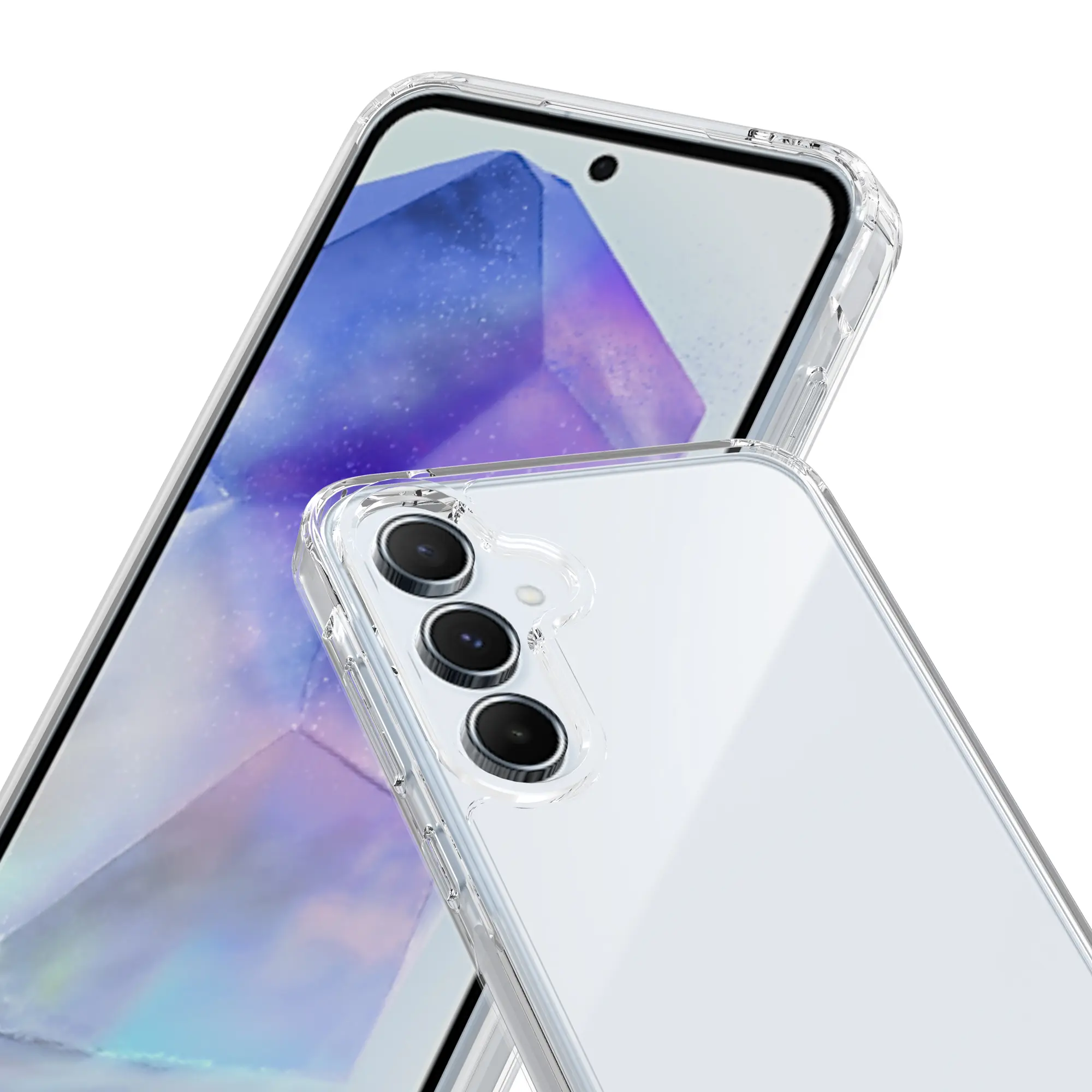 Hybridskal Samsung Galaxy A55 Genomskinlig