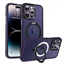 iPhone 14 Pro Magnetic hybridcover med stativfunktion, Violet