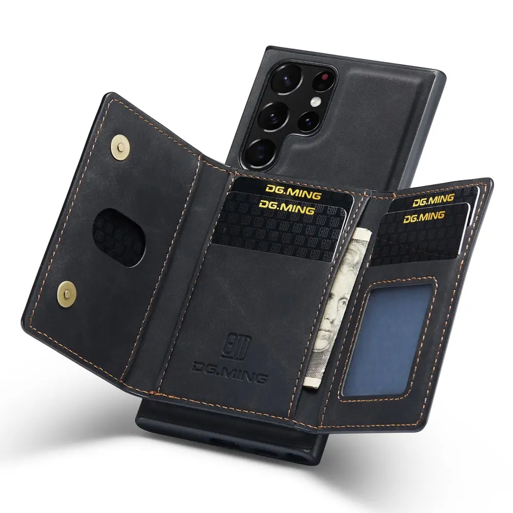 Magnetic Card Slot Case Samsung Galaxy S24 Ultra Svart