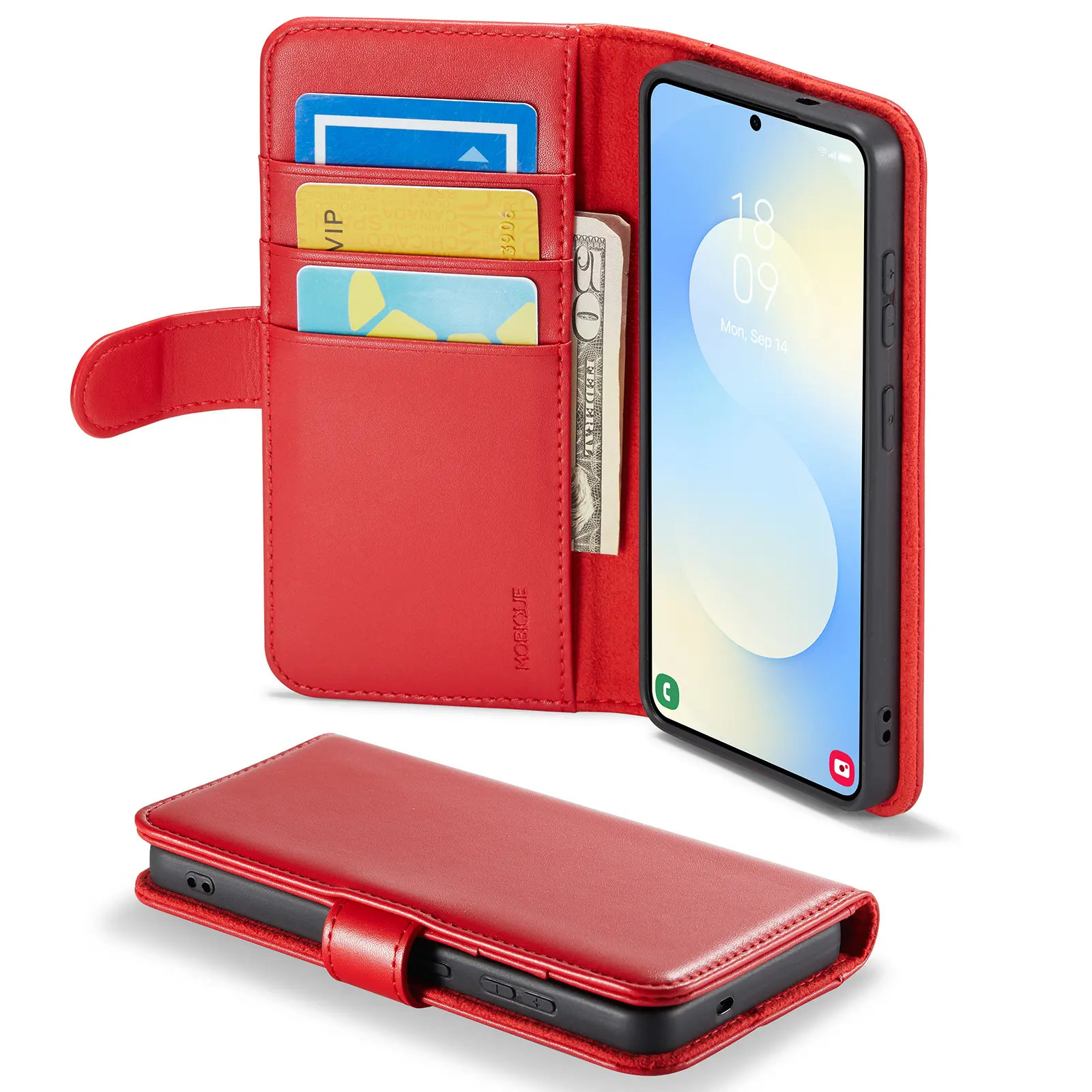 Ægte Læderetui Samsung Galaxy S26 Rød