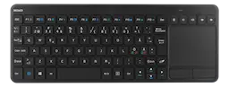 Trådløst minitastatur med touchpad, Sort
