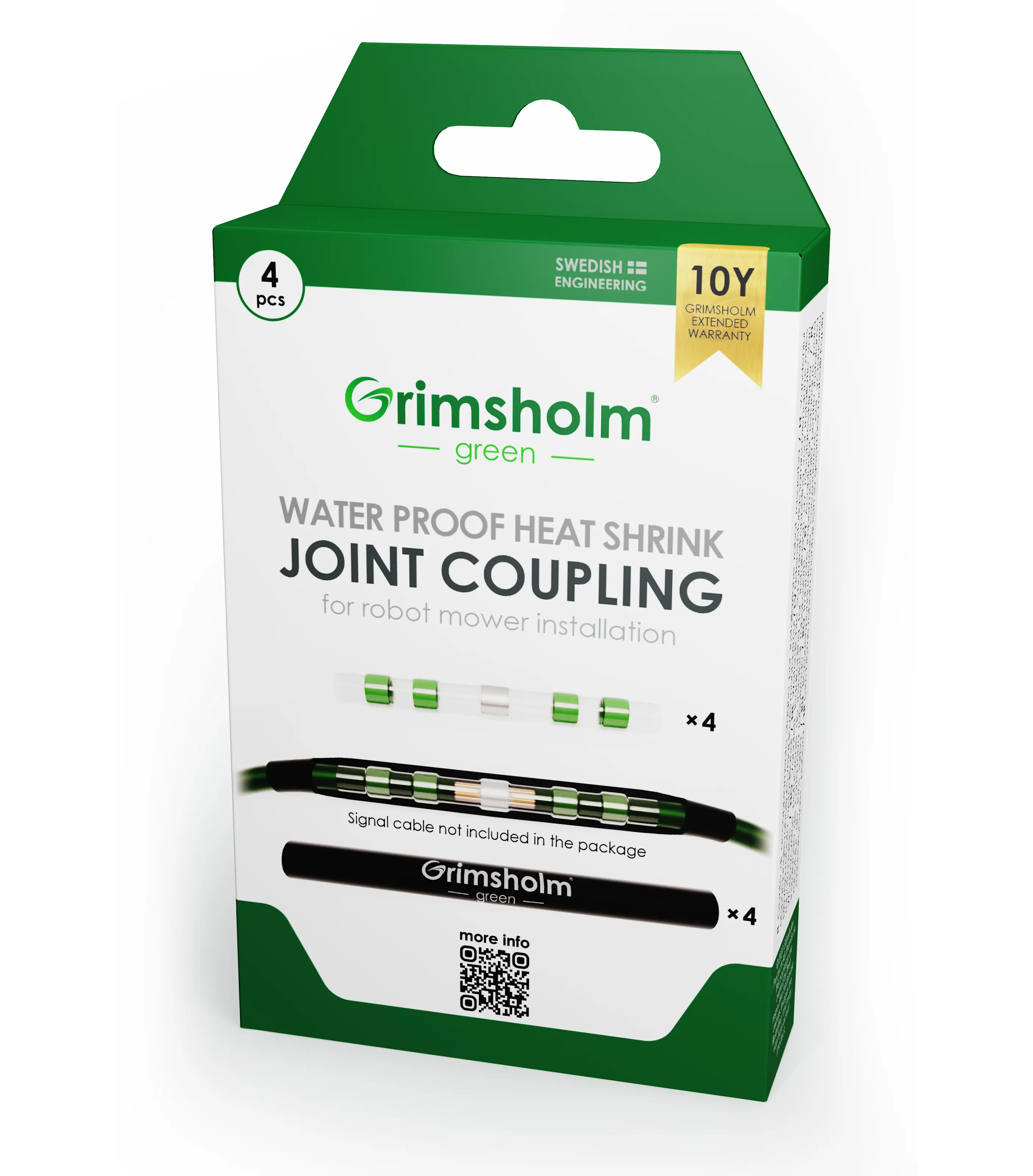 Loddeskjøtekobling for robotgressklipper-installasjon 4-pack