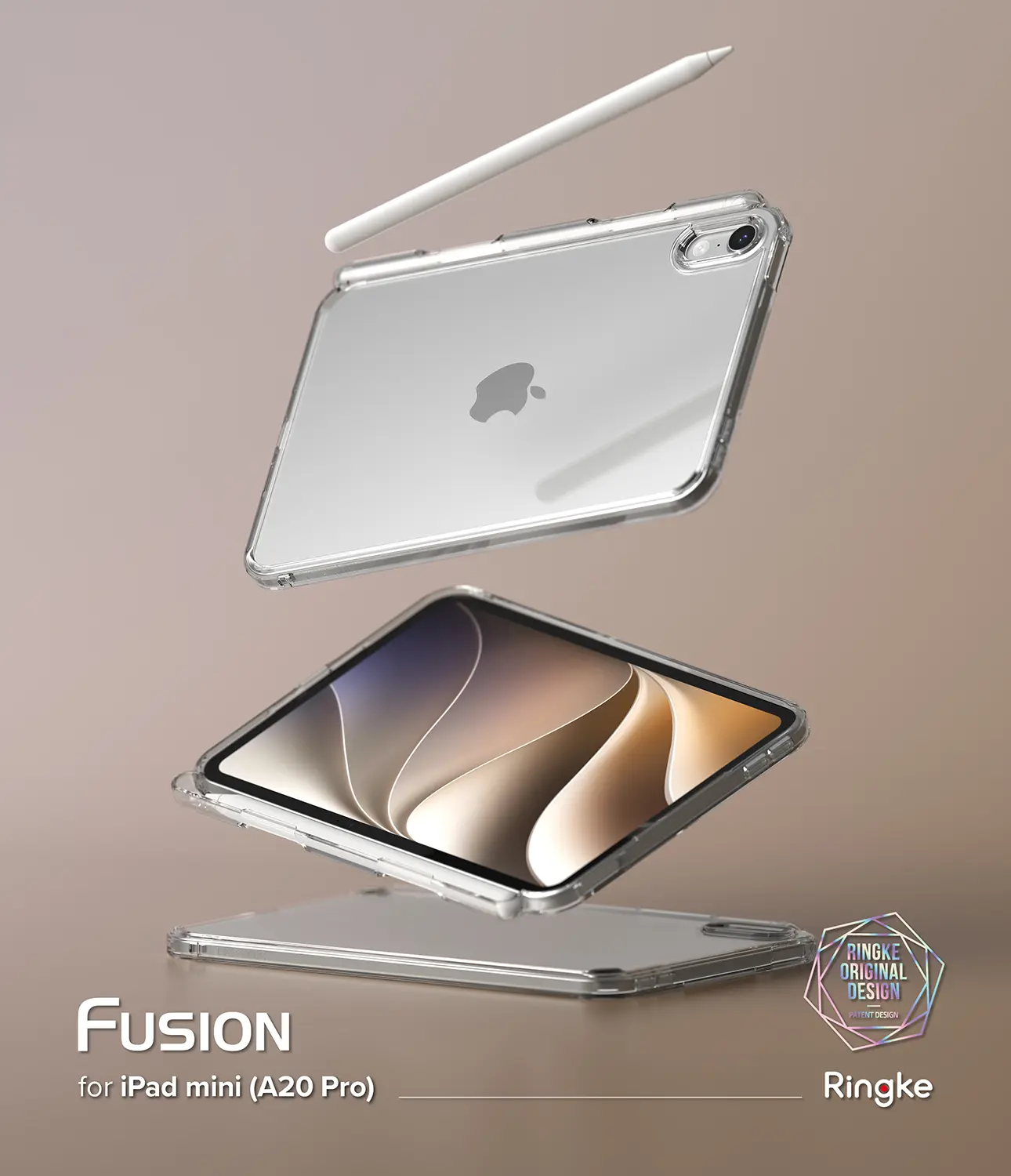 Fusion Case Apple iPad Mini 8th Gen (2026) Clear