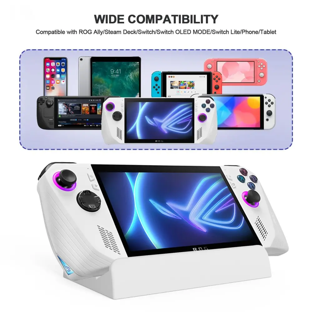 Bordsställ för Nintendo Switch Lite vit