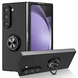 Samsung Galaxy Z Fold 6 skal med magnetisk ringhållare svart