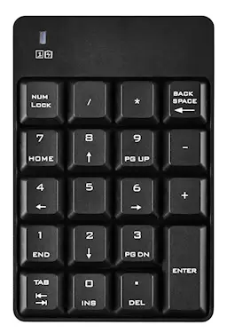 Trådløst numerisk tastatur, Sort