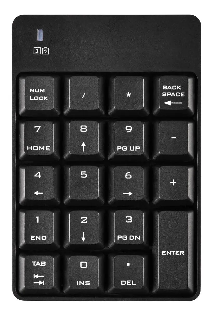 Trådlöst numeriskt tangentbord, Svart