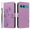 Læderetui Sommerfugle Sony Xperia 10 VII Lilla